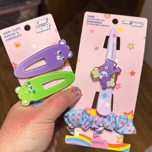 Care Bears Hair Accessories Set - Purple and Green